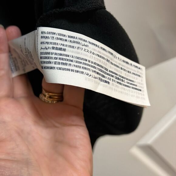 Black Abercrombie kids size 14 black button down shirt. - Picture 3 of 5